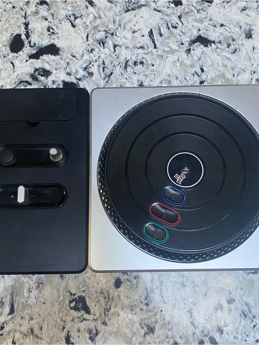 DJ Turntable Controller Top - Black with Colored Buttons